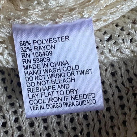 Cremieux Sequin Cow Neck Sweater PullOver XS NWT - Picture 9 of 9